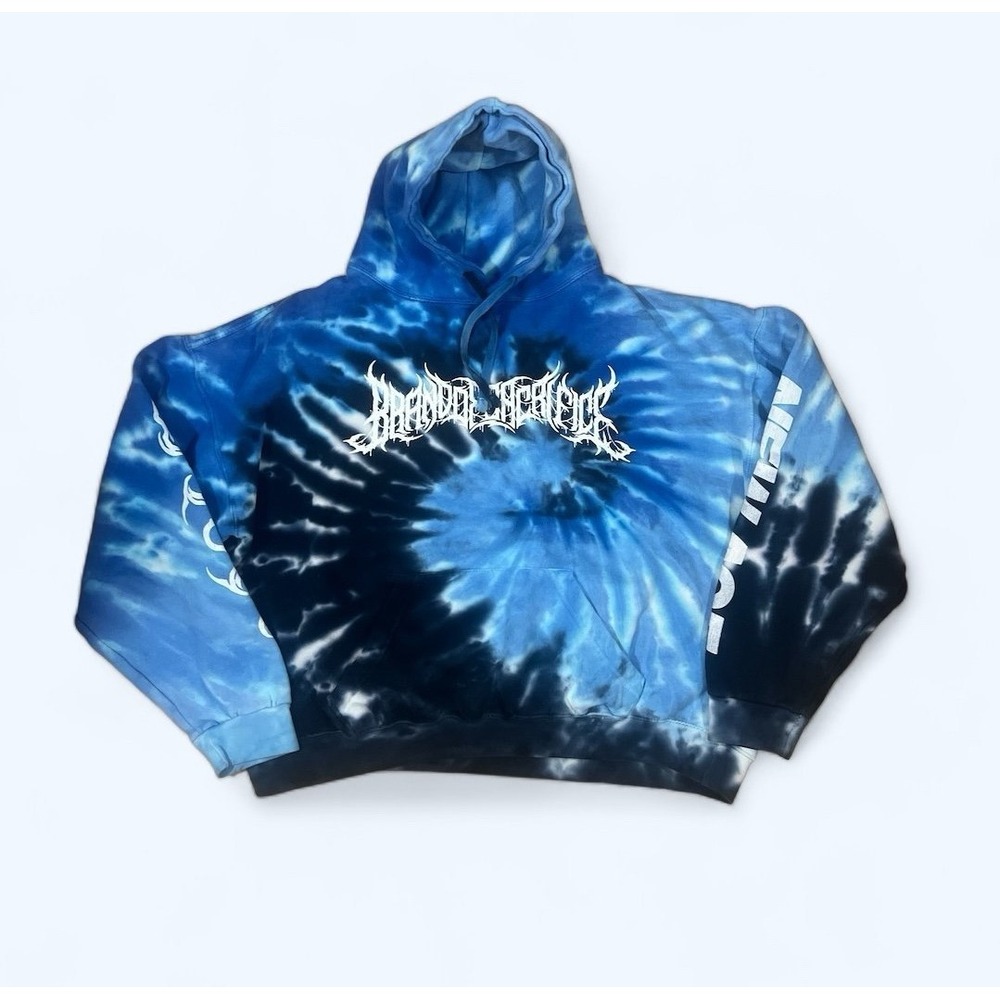 Color Tone tie dye hoodie oversized blue